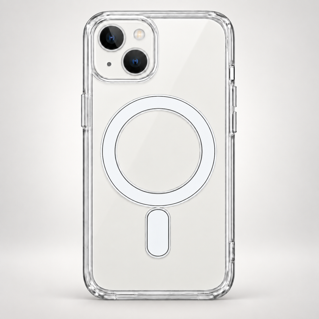 Clear hybrid case compatible with standard iPhone 13 and iPhone 14
