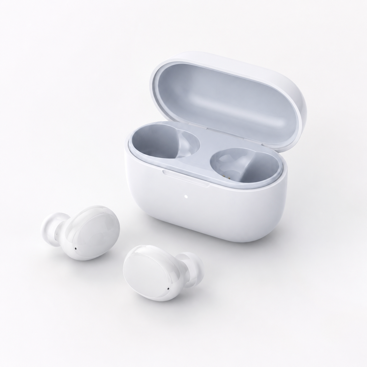 Minimal wireless earbuds concept