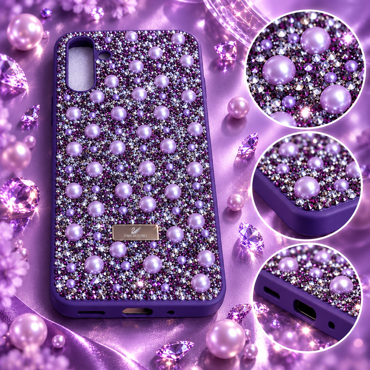 Samsung Galaxy A16 4G/5G Rhinestone & Pearl Fashion Case