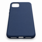 Blue Google Pixel 4 XL silicone back cover, straight rear view