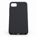 Black Google Pixel 4 XL silicone back cover, straight rear view