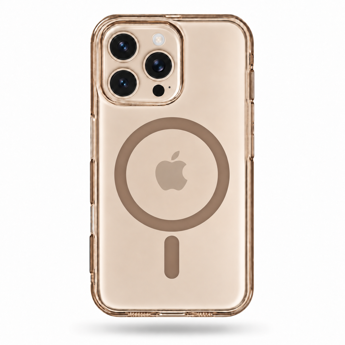 iPhone 16 Pro brown tint hard PC magnetic case