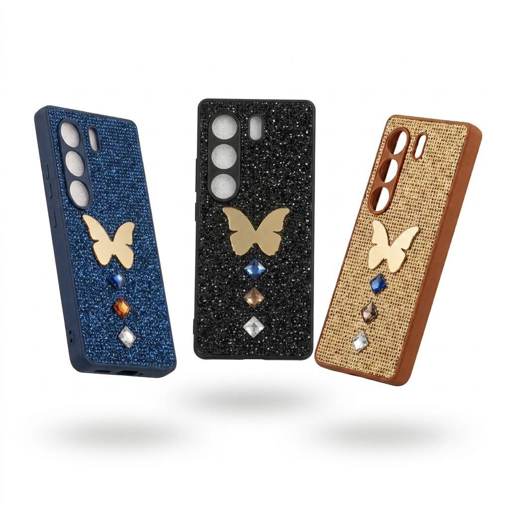 TECNO CAMON 40 and CAMON 40 Pro butterfly glitter case colours